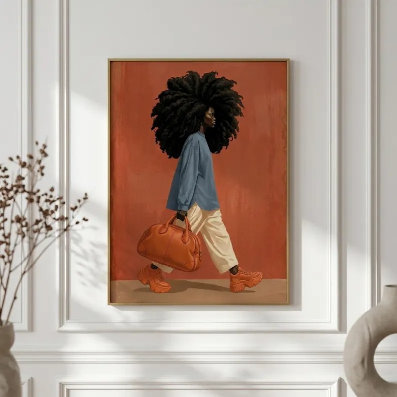 Póster de una chica negra con  - Queen Street Fashion reseña y precio