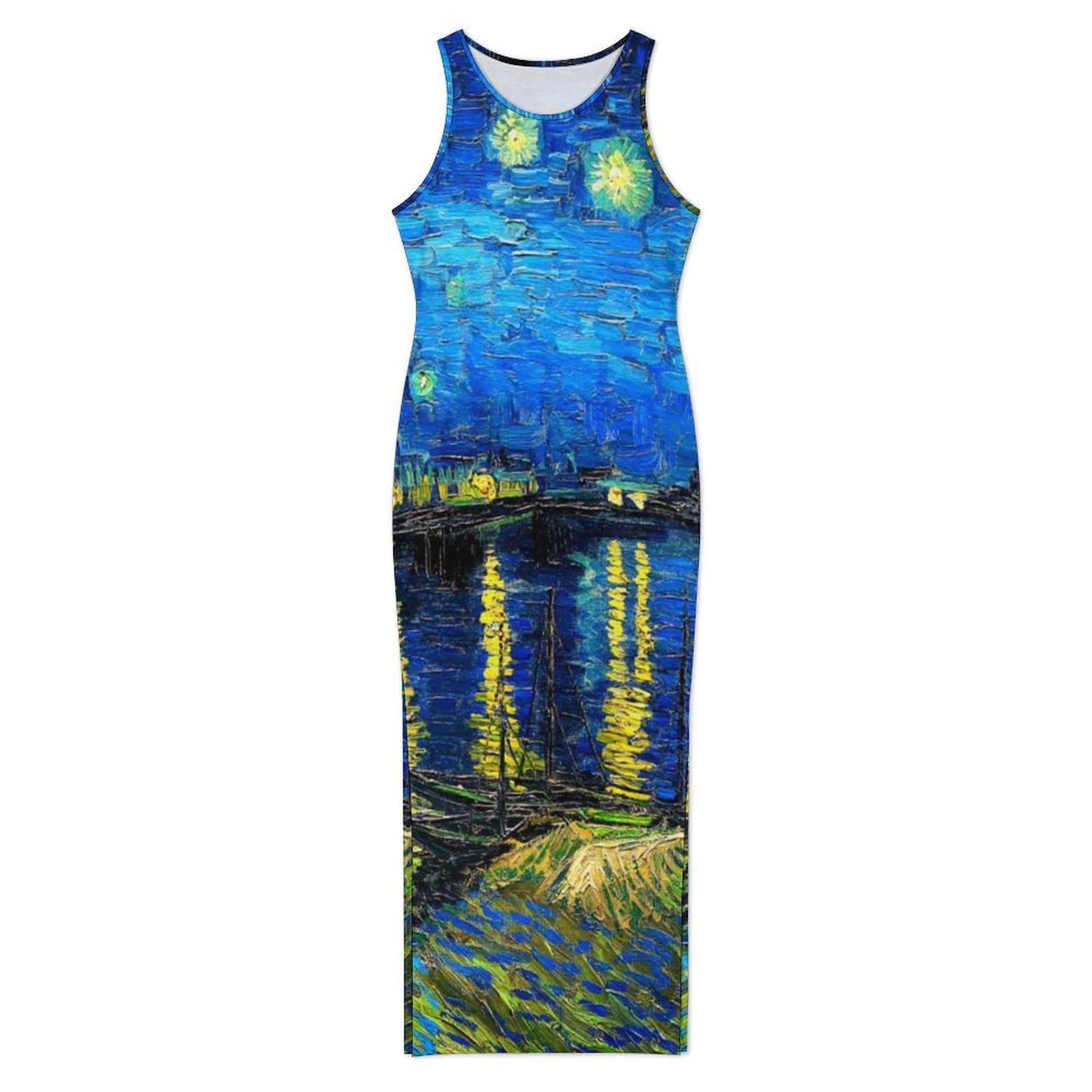 Vestido ajustado de Van Gogh,  - Fashion Street Night reseña y precio